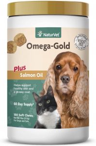 NaturVet – Omega-Gold Plus Salmon Oil